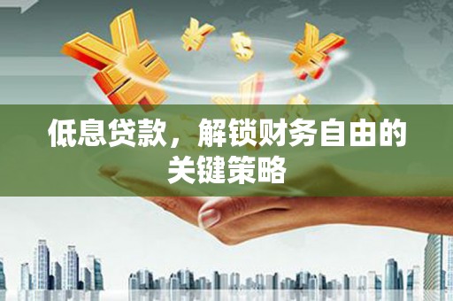 河曲低息贷款，解锁财务自由的关键策略