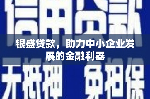 河曲银盛贷款，助力中小企业发展的金融利器