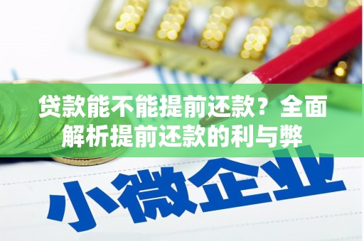 河曲贷款能不能提前还款？全面解析提前还款的利与弊