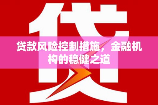 河曲贷款风险控制措施，金融机构的稳健之道
