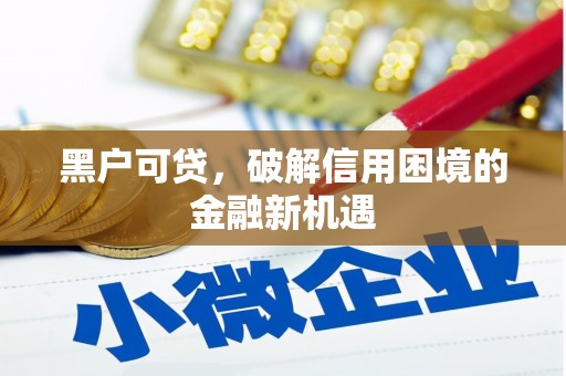 河曲黑户可贷，破解信用困境的金融新机遇