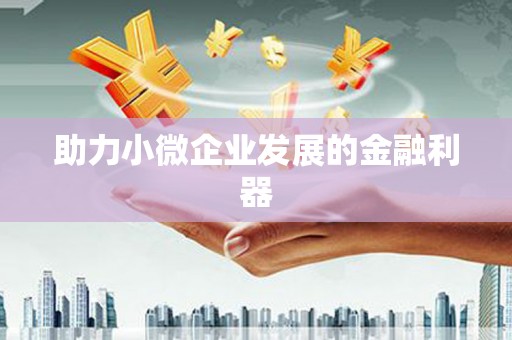 河曲助力小微企业发展的金融利器